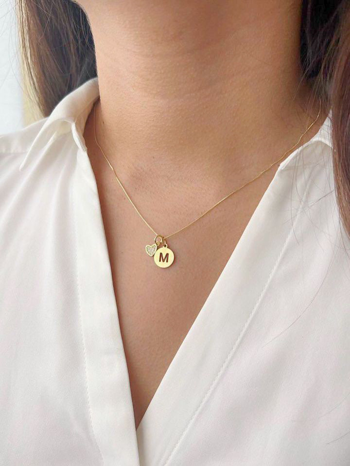 Collar Soy Imparable Inicial Diseño Placa