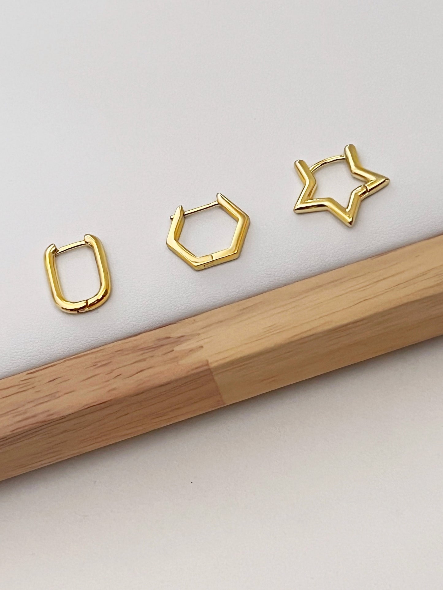 Argollas con Diseño Geometrico